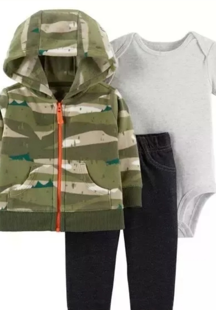 Carters Toddler Boy Camo 3pc Outfit